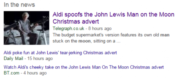 aldi john lewis search